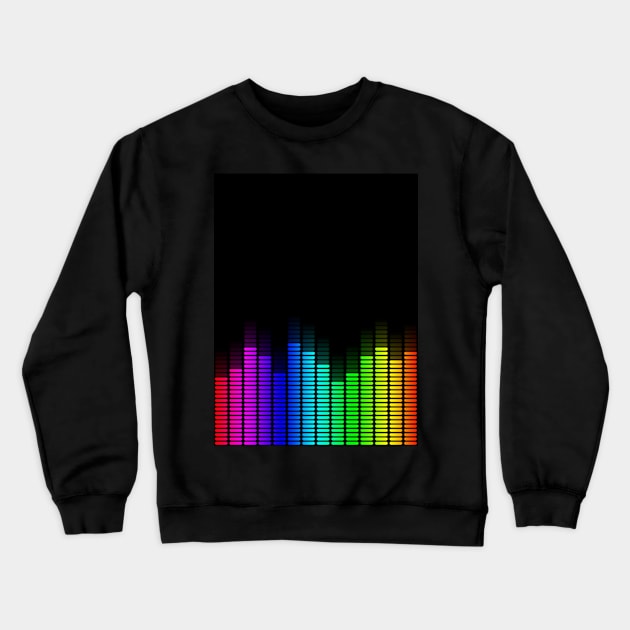 rainbow equalizer Crewneck Sweatshirt by poupoune